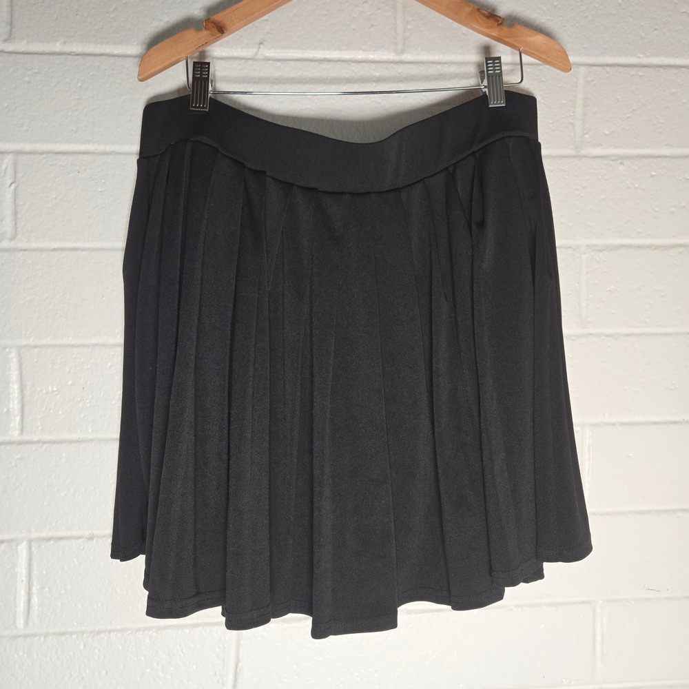 Bae City Active‎ Skort 3X Black Athletic Tennis Golf Skirt Pickleball